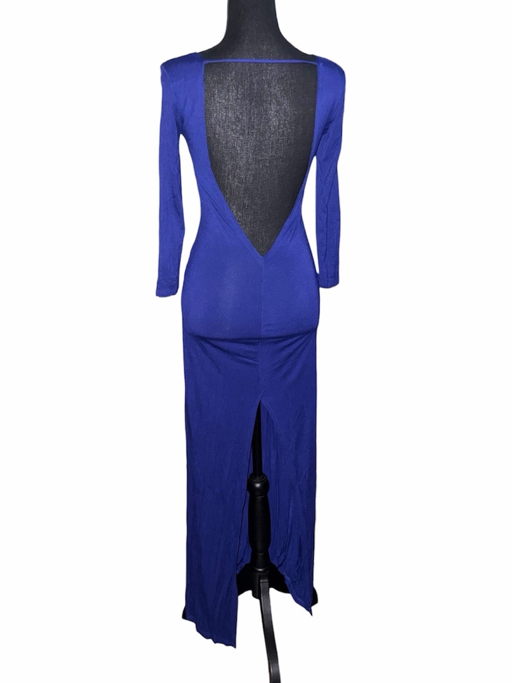 Elegant Open-Back Royal Blue Dress💙